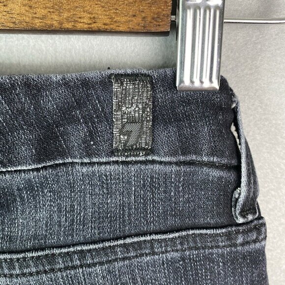 7 for all mankind Women's 28 x‎ 26 The High Waist Skinny Ankle Jeans Button Fly - Picture 10 of 11